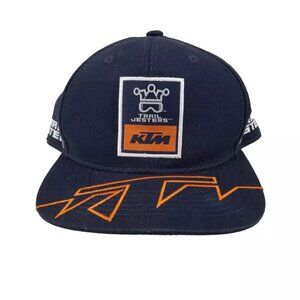 KTM trail Jesters Factory Racing Snapback Trucker Cap Blue Orange